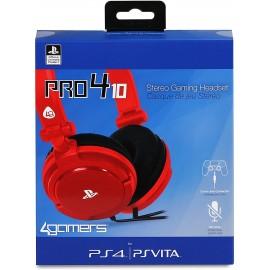 4 GAMERS CASQ P4PRO4 10 RED